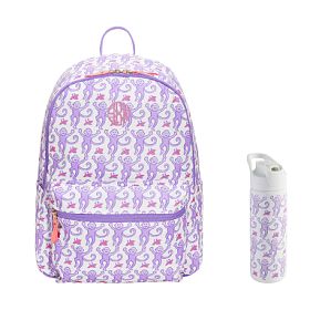 Colby Roller Rabbit Lavender Monkey Backpack & Bottle | Pottery Barn Teen