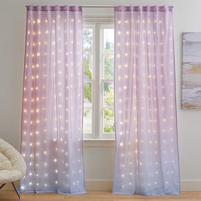 Open Box:  Fairy Light Sheer Curtain - White