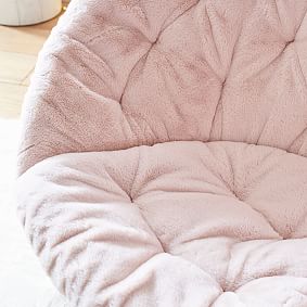 Faux Fur Blush Hang-A-Round Chair