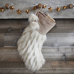 Llama Faux-Fur Stocking