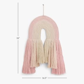 Rainbow Tassel Wall Hanging