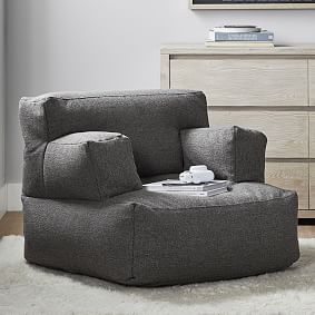 Tweed Charcoal Eco Lounger