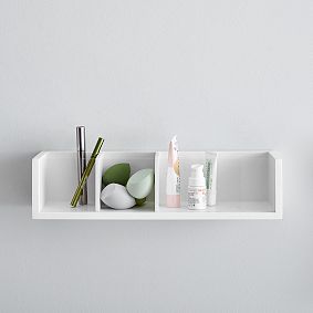 Wood And Acrylic Rectangle Beauty Organizer