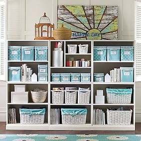 Stack Me Up Wall Bookcase with Mixed Shelf (90&quot;)