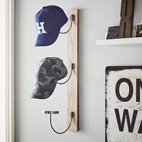 Vertical Hat Storage Wall Hooks