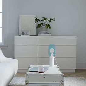 Multicolored White Table Lamp