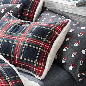 Open Box:  Cool Santa Organic Flannel Sheet Set