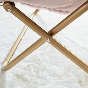 Faux Fur Blush Hang-A-Round Chair