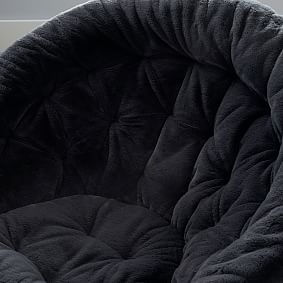 Faux-Fur Periscope Hang-A-Round Chair