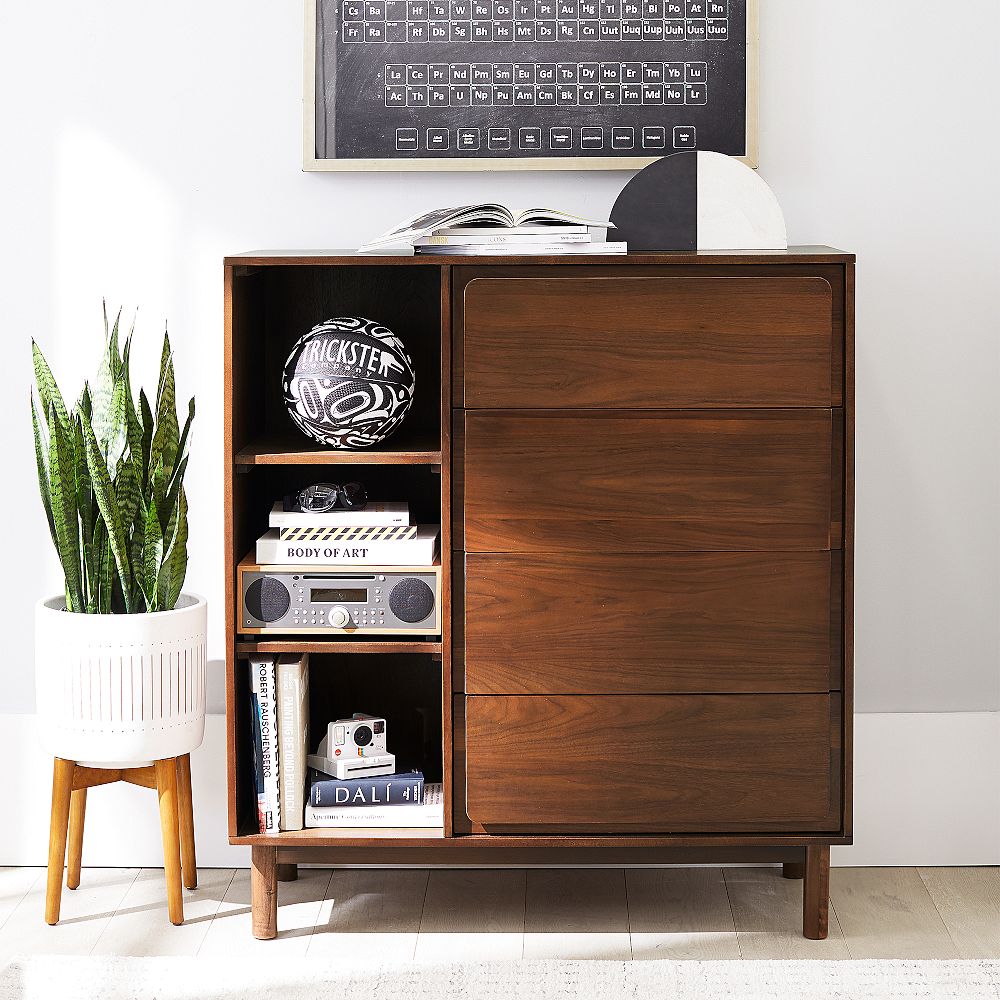 Tilden 4-Drawer Tall Dresser (43.5w x 19d&quot;)