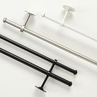 Classic Steel Single Rod, 28 to 48", White