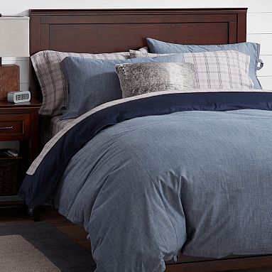 Relaxed Chambray Duvet Cover, Twin/Twin XL