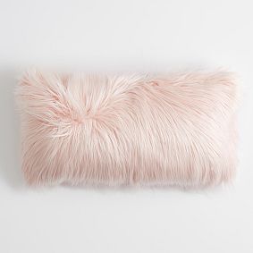 Himalayan Faux-Fur Lumbar Pillow Cover