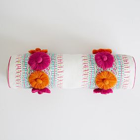 Lilly Pulitzer Pom Pom Bolster Pillow