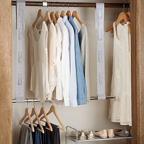 Double Closet Bar With Storage