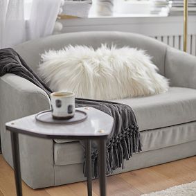 Himalayan Faux-Fur Lumbar Pillow Cover