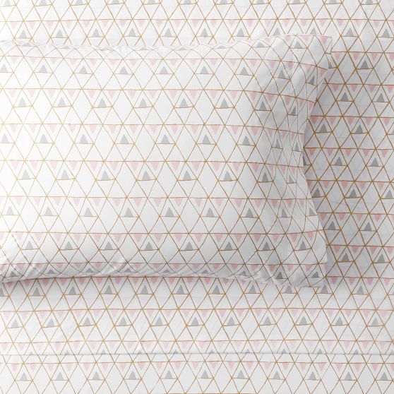 Metallic Geo Performance Microfiber Sheet Set