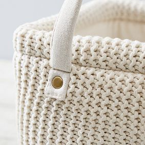 Natural Knit Bins, Set of 3