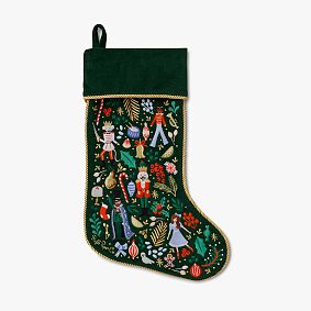 Rifle Paper Co. Nutcracker Embroidered Stocking