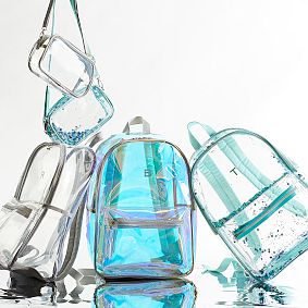 Clearly There Clear With Gray Trim Backpack