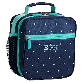 Gear-Up Navy Pin Dot Classic Lunch Bag