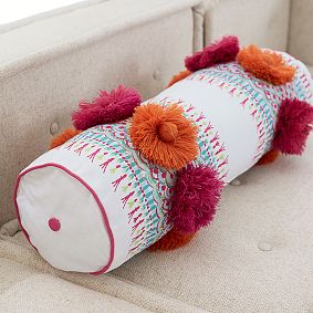 Lilly Pulitzer Pom Pom Bolster Pillow