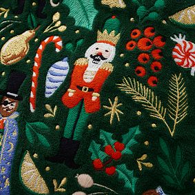 Rifle Paper Co. Nutcracker Embroidered Stocking