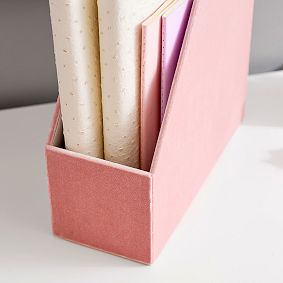 Velvet Desk Accessories, Set of 3, Blush