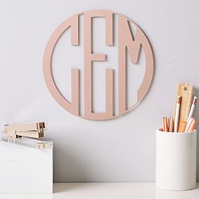 No Nails Triple Block Monogram