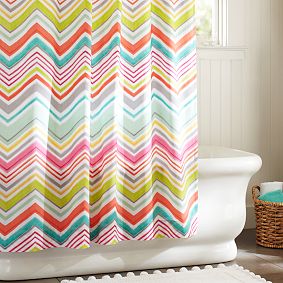 Zig N Zag Shower Curtain