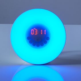 Round Light-Up Alarm Clock