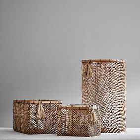 Diagonal Weave Baskets