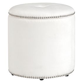 Nailhead Storage Ottoman