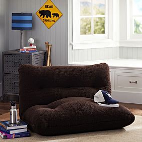 Sherpa Faux-Fur Flip Floor Lounger