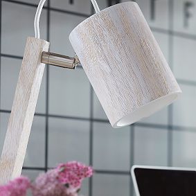 Wooden Task Lamp with USB