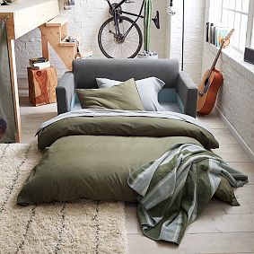 Striped Wool Blend Throw