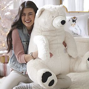 Giant Polar Bear Rockin Plush Speaker