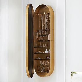 Gold Wall Full Length Jewelry Safe