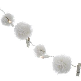 Pom-Pom String Lights with Clips