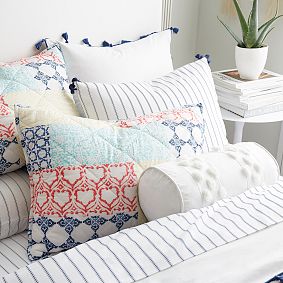 Pretty Pom Bolster Pillow