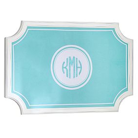 Scallop Framed Monogram Pinboard, Pool