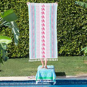 Lilly Pulitzer Bohemian Stripe Beach Towel UPF 50+