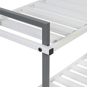 2-Tier Tubular Metal Shoe Rack 