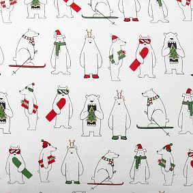 Polar Party Flannel Sheet Set