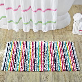 Rainbow Stripe Bath  Mat