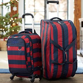 Getaway Red/Navy Rugby Rolling Duffle Bag