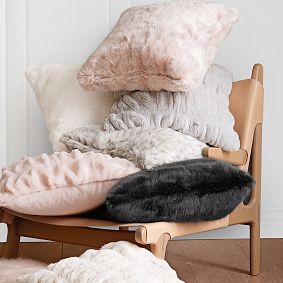 Leopard Faux-Fur Pillow Cover