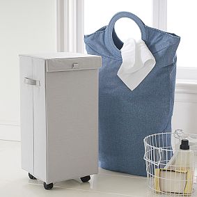 Wheeled Laundry Hamper With Lid