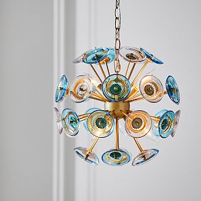 Glass Disc Chandelier