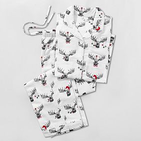 Moose Flannel Pajama Set